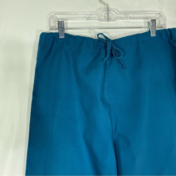 Aramark Uniform Unisex Teal Drawstring Scrubs Pants -XS - Picture 2 of 6